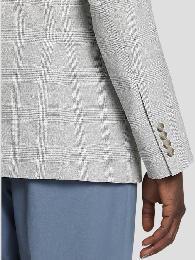 Pronto Uomo Modern Fit Plaid Sport Coat