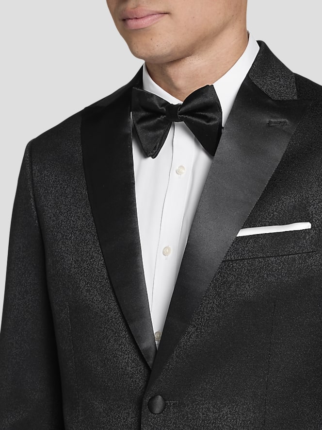Ulnomio Men's Peak Lapel Suit Jacket Single Breasted Button