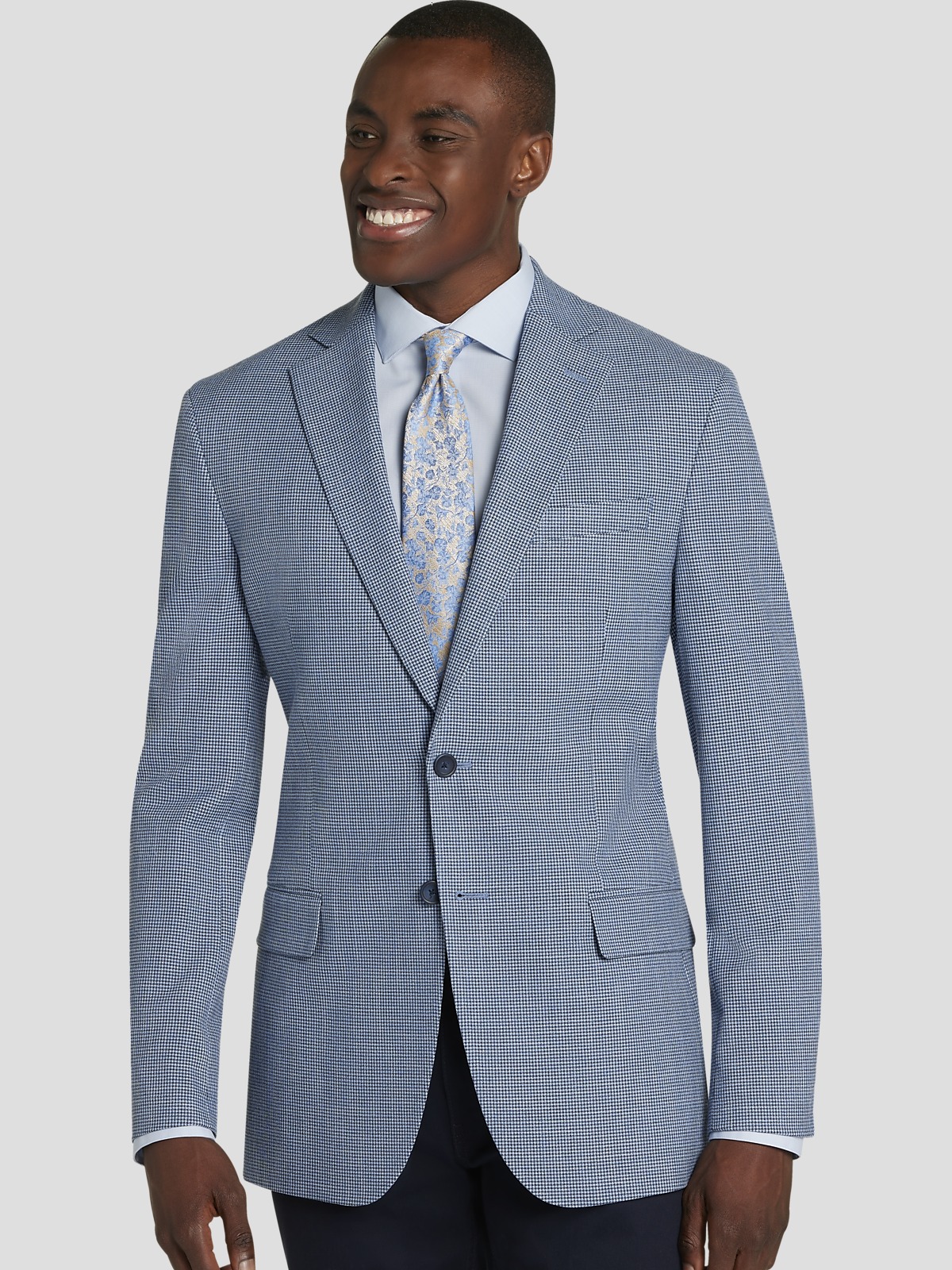 Calvin klein houndstooth coat cheap