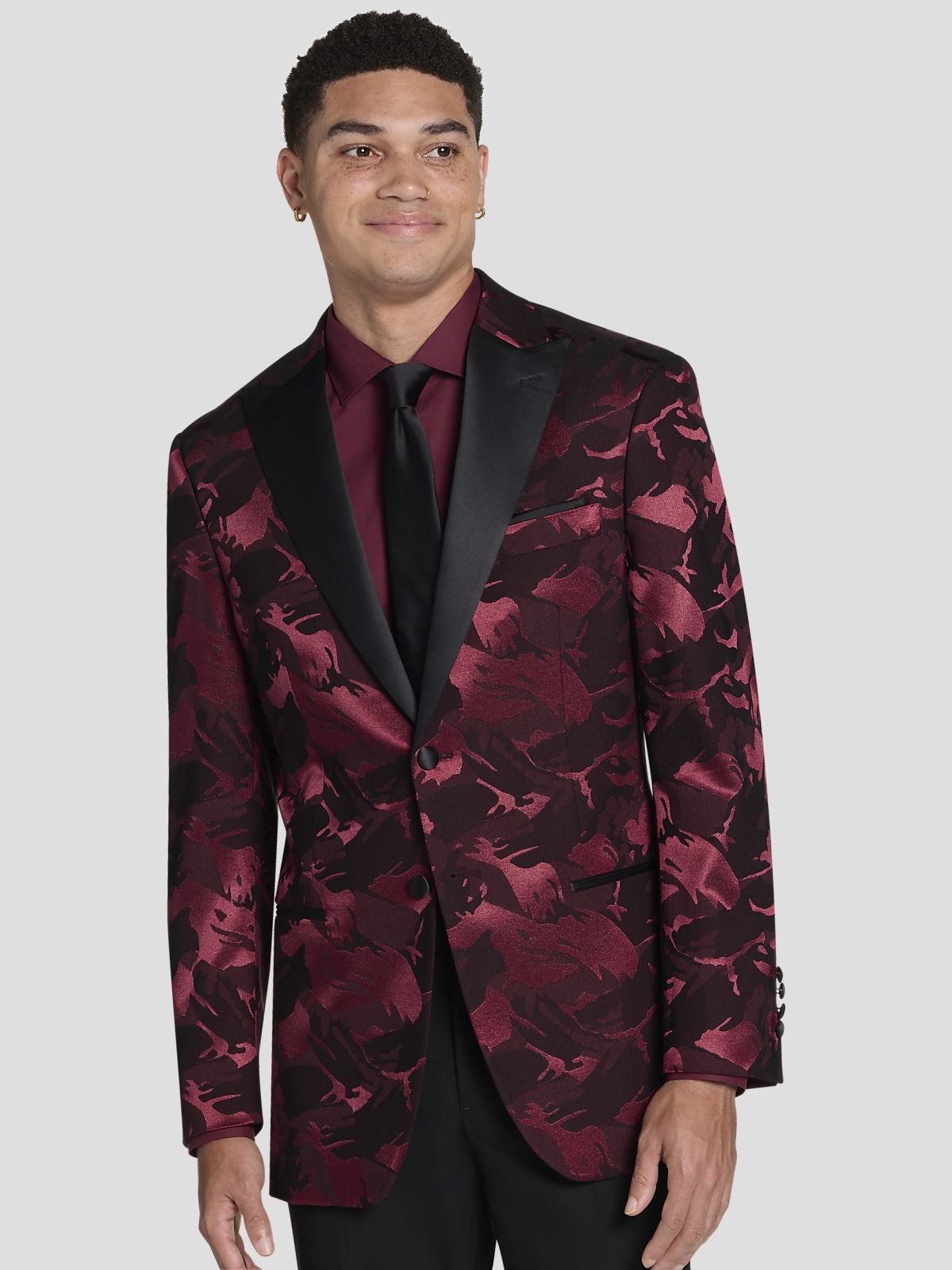 After Hours Slim Fit Peak Lapel Camo Dinner Jacket Dinner Jackets Men s Wearhouse