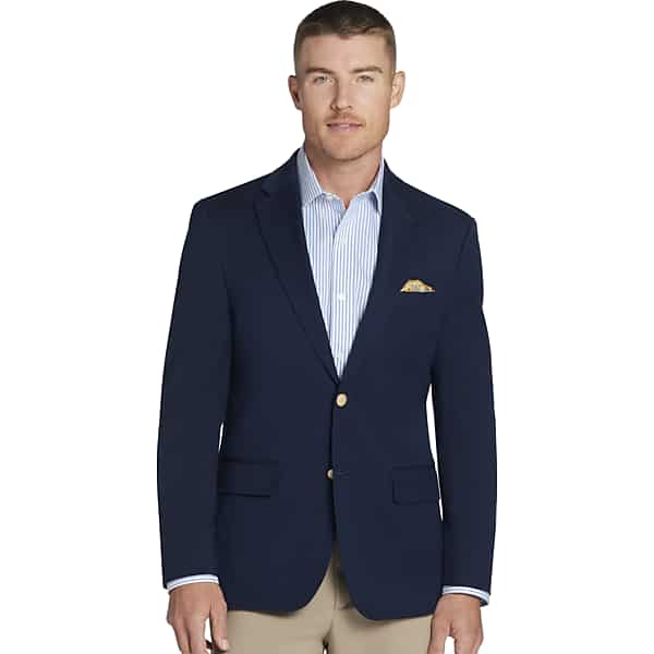 Tommy Hilfiger Men's Modern Fit Blazer Navy Solid - Size: 44 Short TMW170W44101