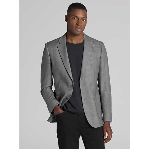 Nautica Men's Modern Fit Structure Weave Sport Coat Gray - Size: 46 Regular