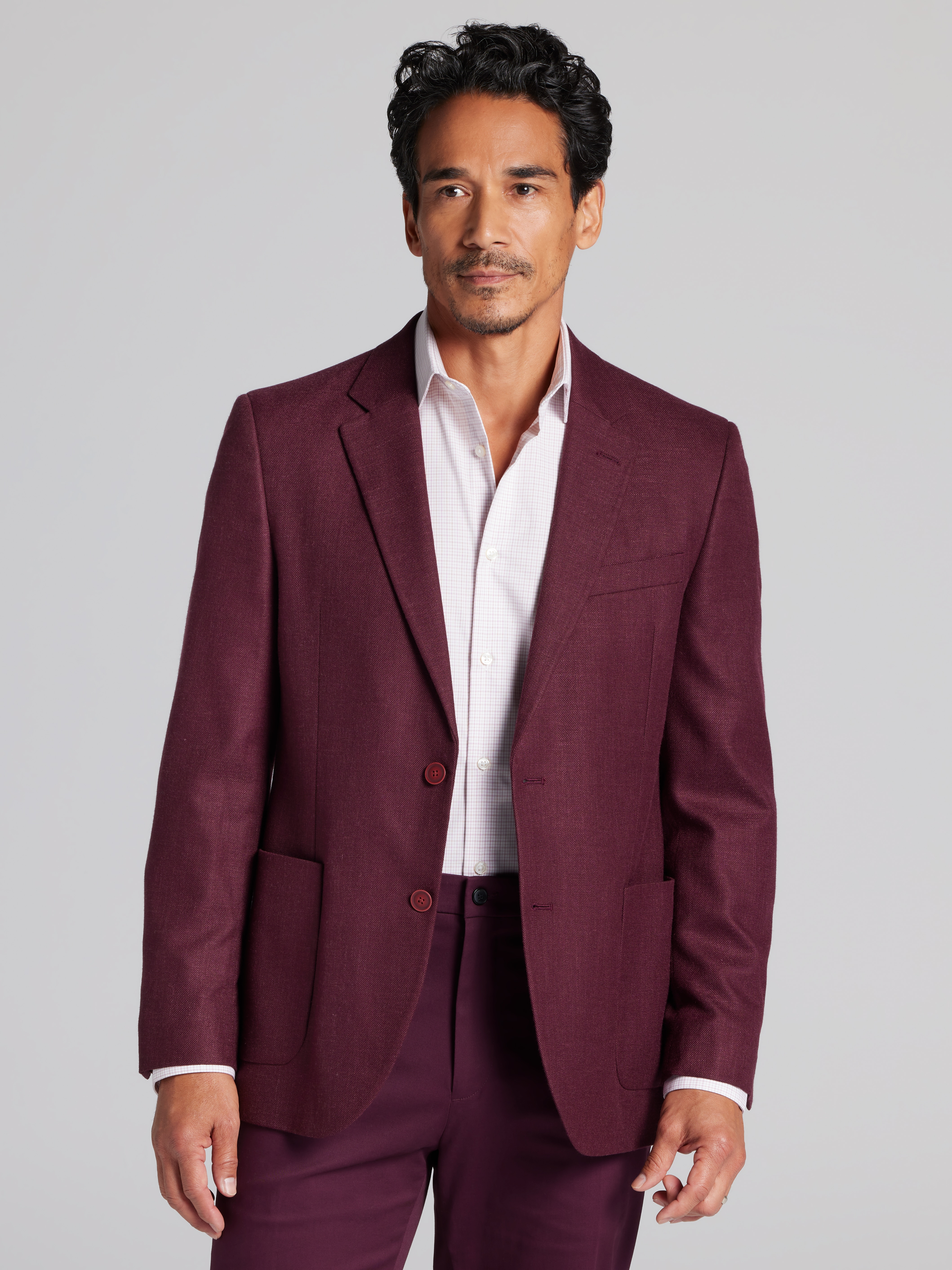 Burgundy Prom Suits Men's Wearhouse