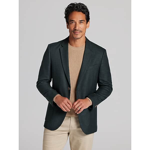 Nautica Men's Modern Fit Structure Weave Sport Coat Hunter Green - Size: 38 Short