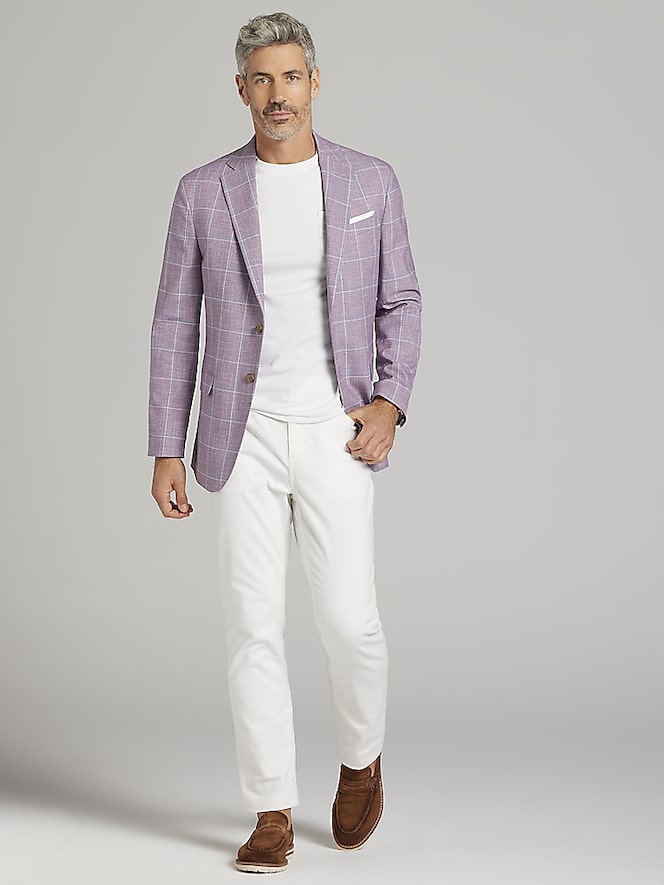 JOE Joseph Abboud Modern Fit Windowpane Sport Coat