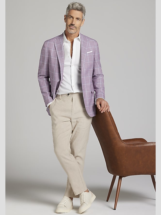 JOE Joseph Abboud Modern Fit Windowpane Sport Coat