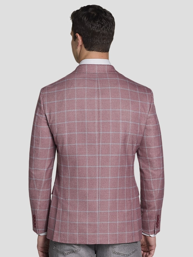 Michael Strahan Classic Fit Windowpane Sport Coat