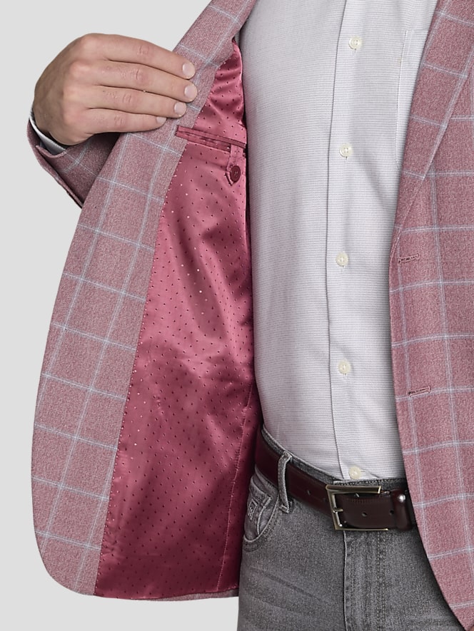 Michael Strahan Classic Fit Windowpane Sport Coat