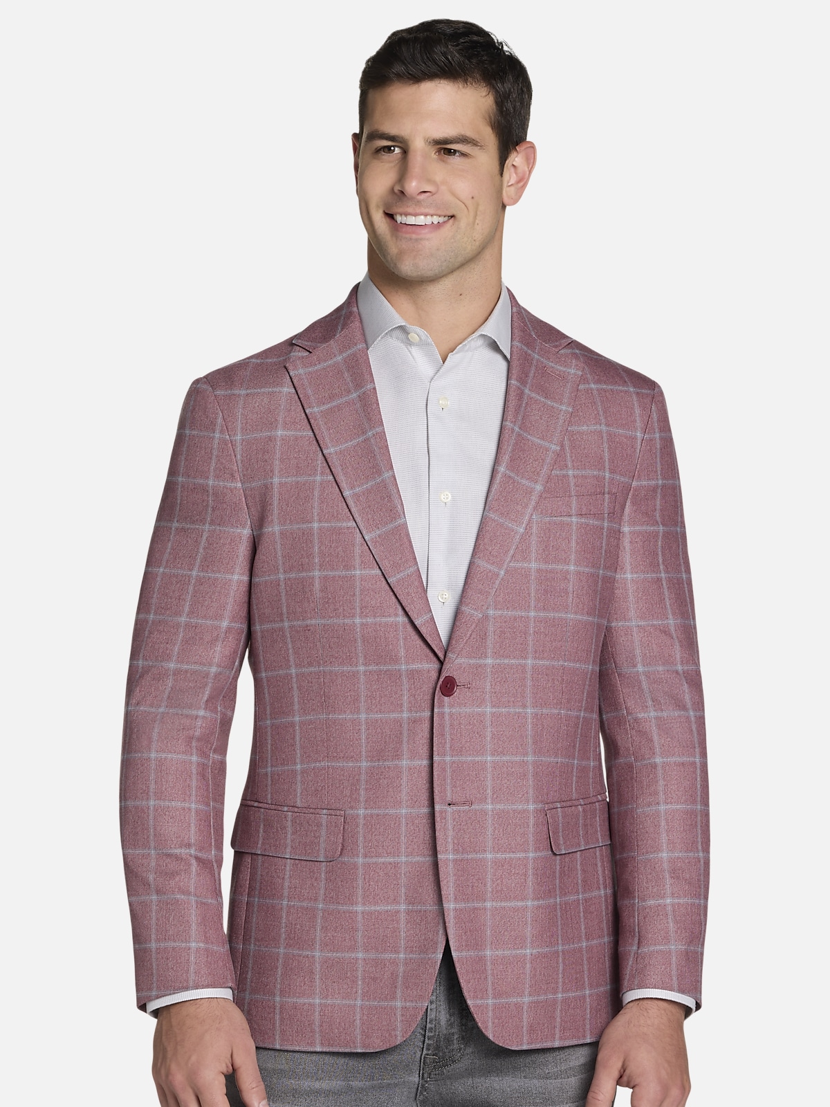 Michael Strahan Classic Fit Windowpane Sports Coat All Clearance 3999 Mens Wearhouse 