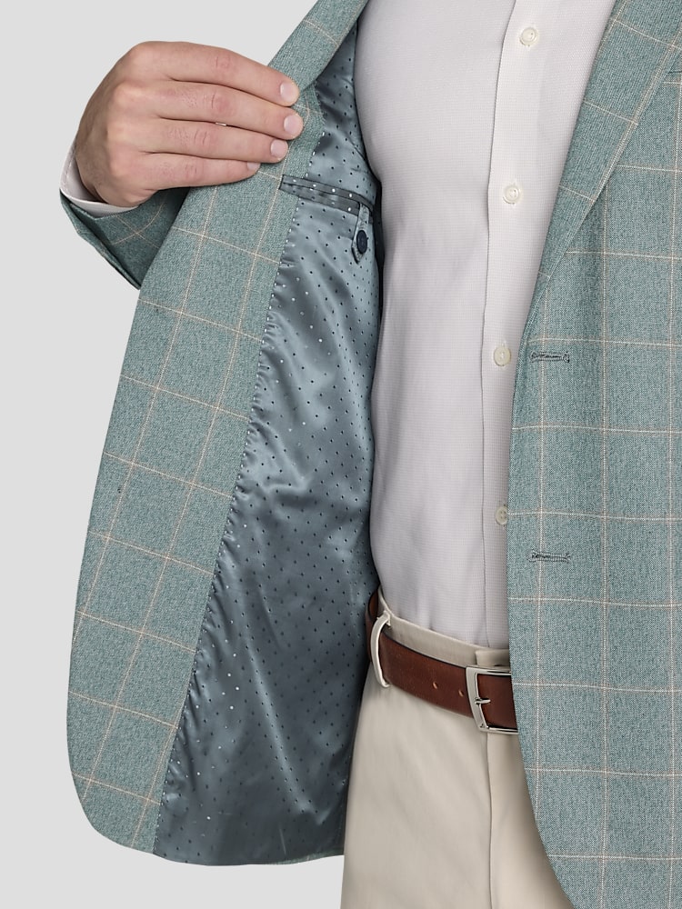 Michael Strahan Classic Fit Windowpane Sport Coat | Sport