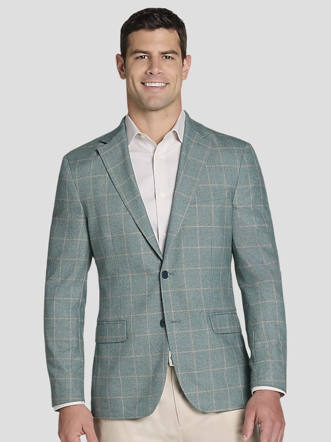 ジャケット・アウター SOPHNET. WINDOWPANE STRETCH GOWN SHIRT L Michael Strahan Classic Fit Windowpane Sport Coat | Sport
