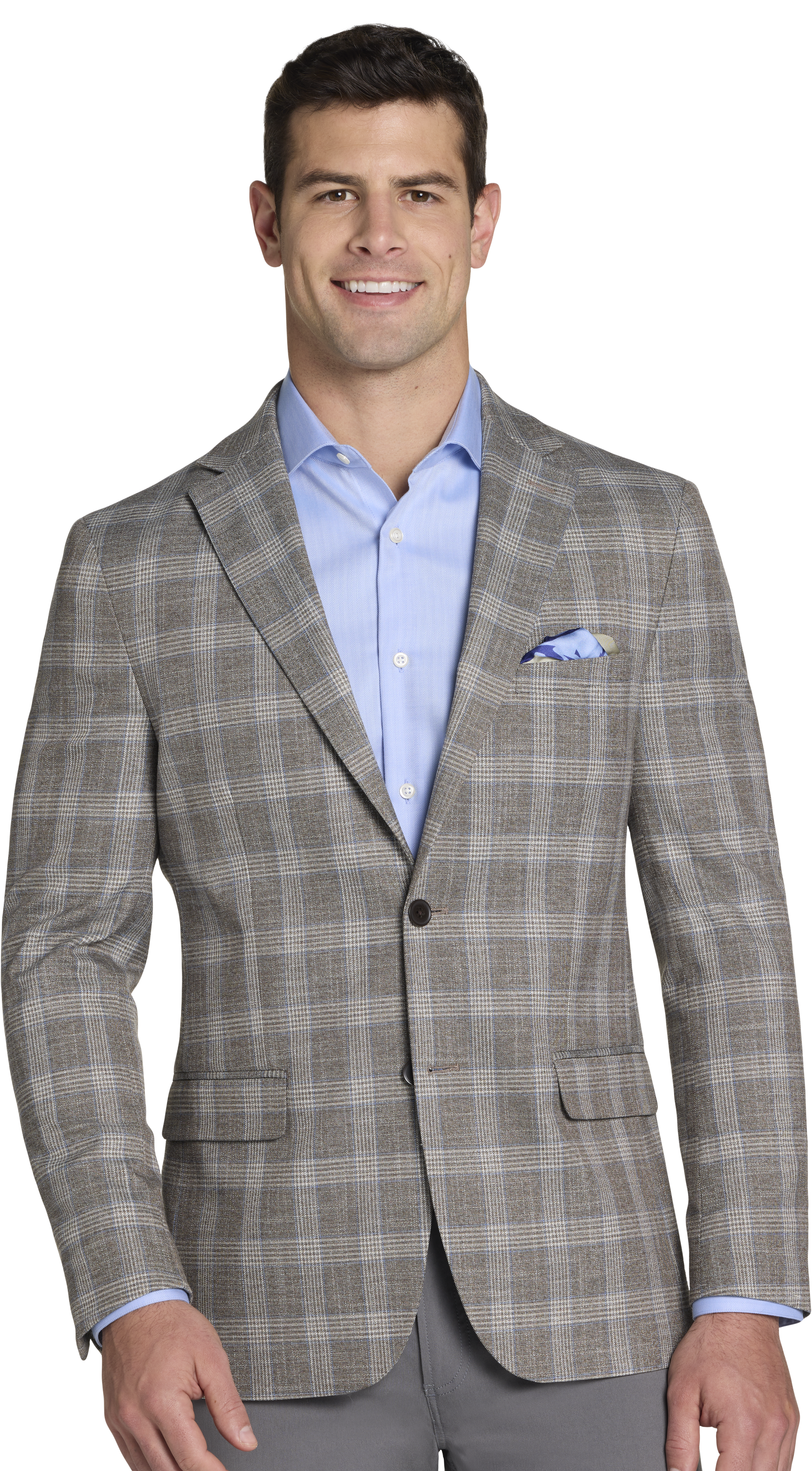 Classic Fit Plaid Sport Coat