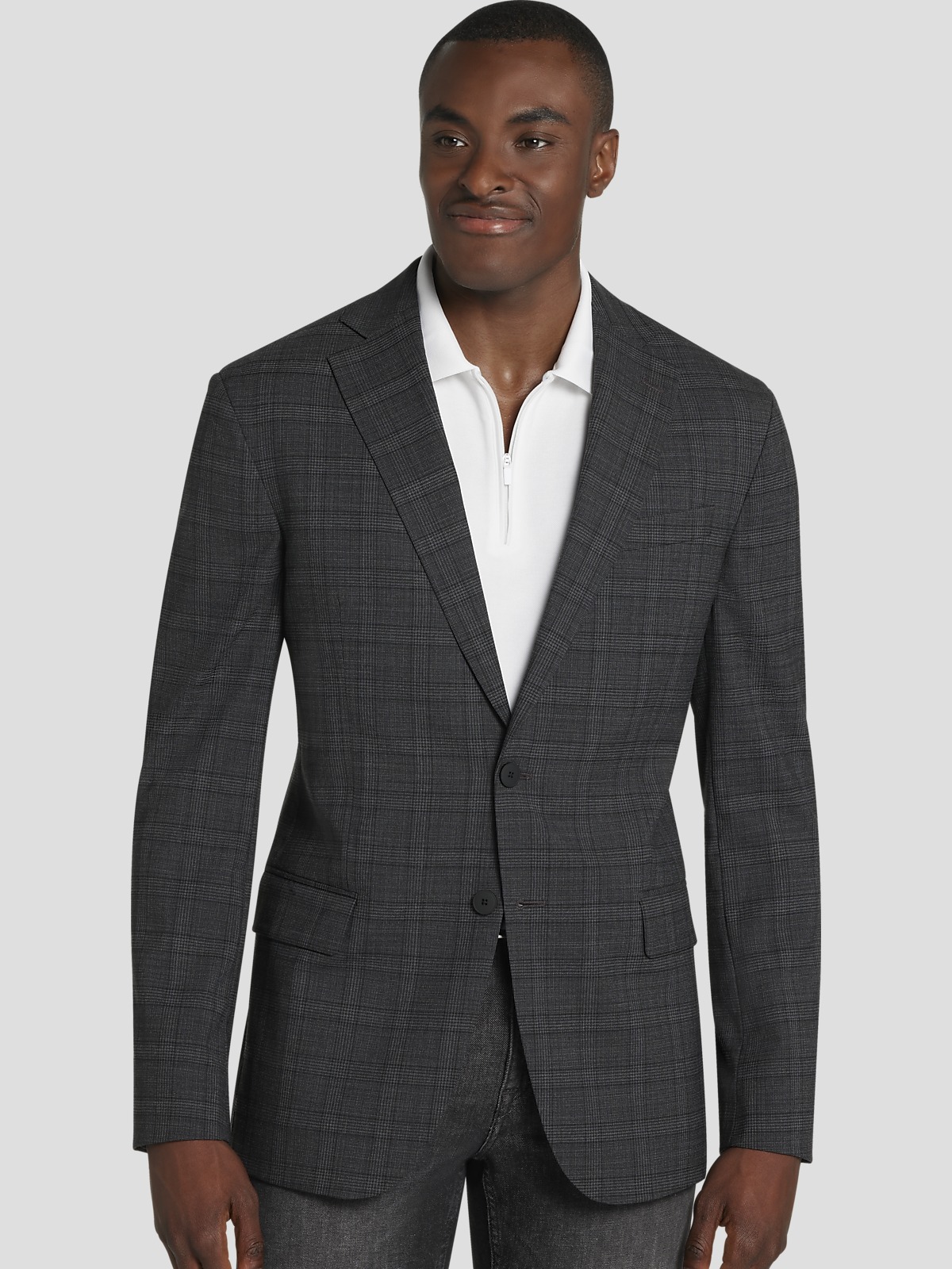 Kenneth cole plaid coat top