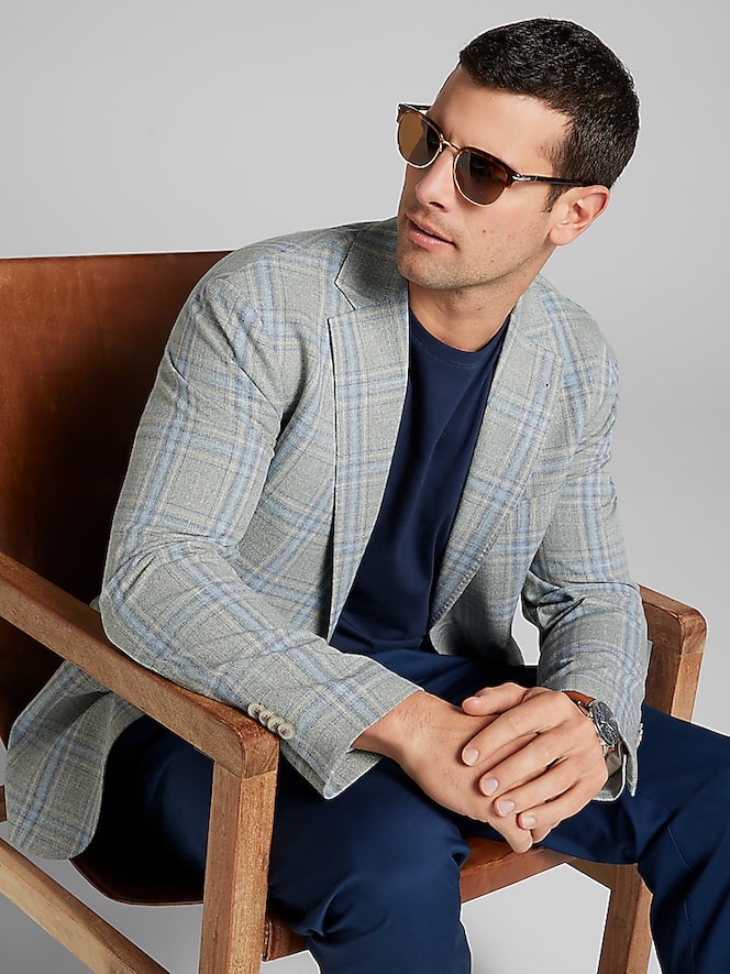 JOE Joseph Abboud Modern Fit Plaid Sport Coat