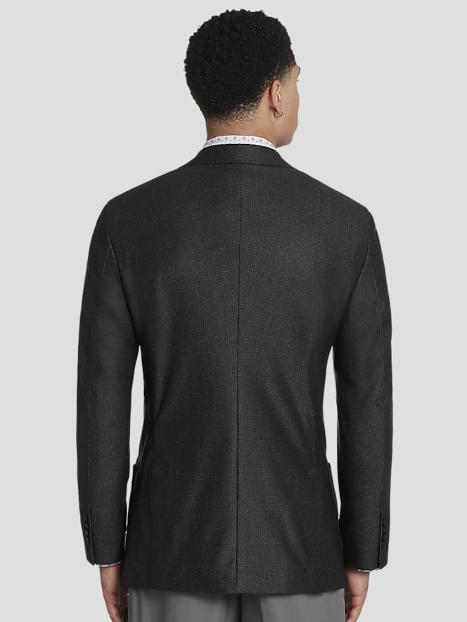 Awearness Kenneth Cole Slim Fit Plaid Knit Sport Coat
