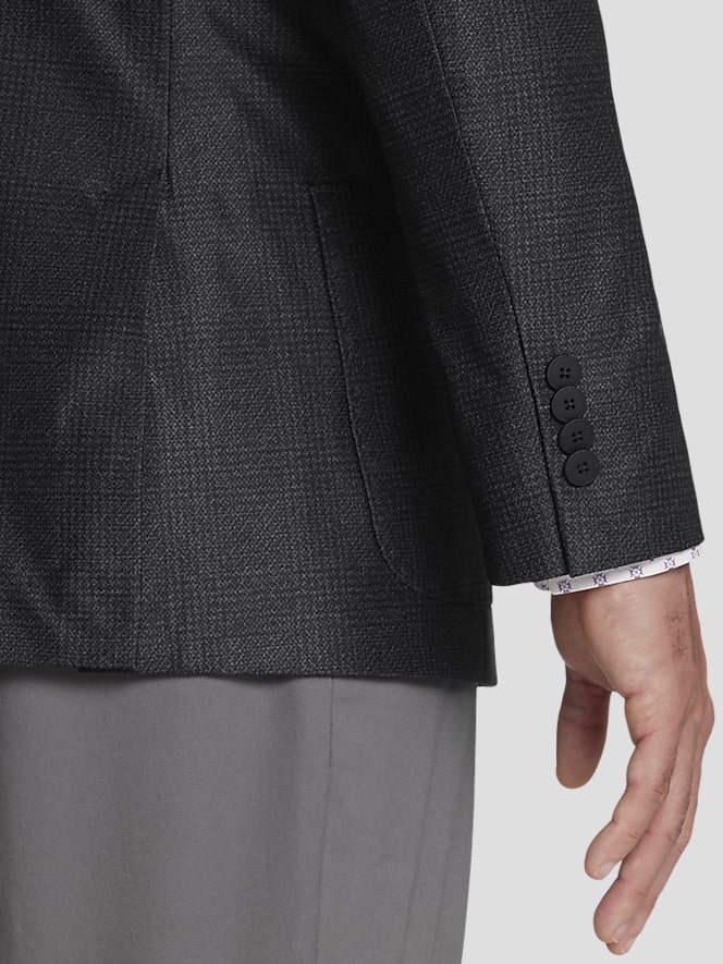 Awearness Kenneth Cole Slim Fit Plaid Knit Sport Coat