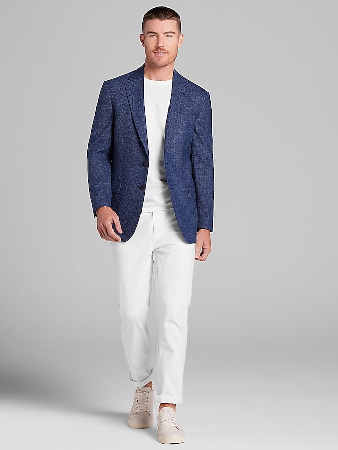 Awearness Kenneth Cole Modern Fit Wool Blend Tic Sport Coat