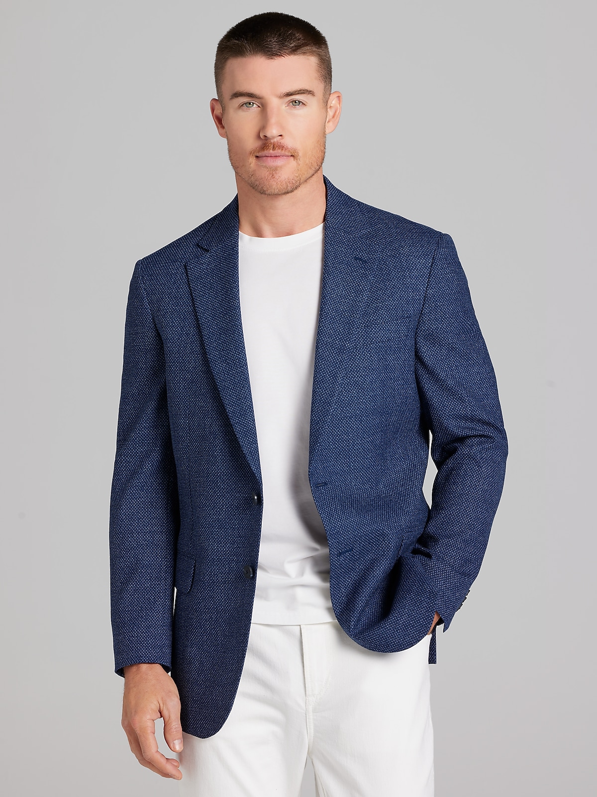 CFCL 「High Gauge Coat」 SIZE 3 Awearness Kenneth Cole Modern Fit Tic Sport Coat, Blue Tic | Men's