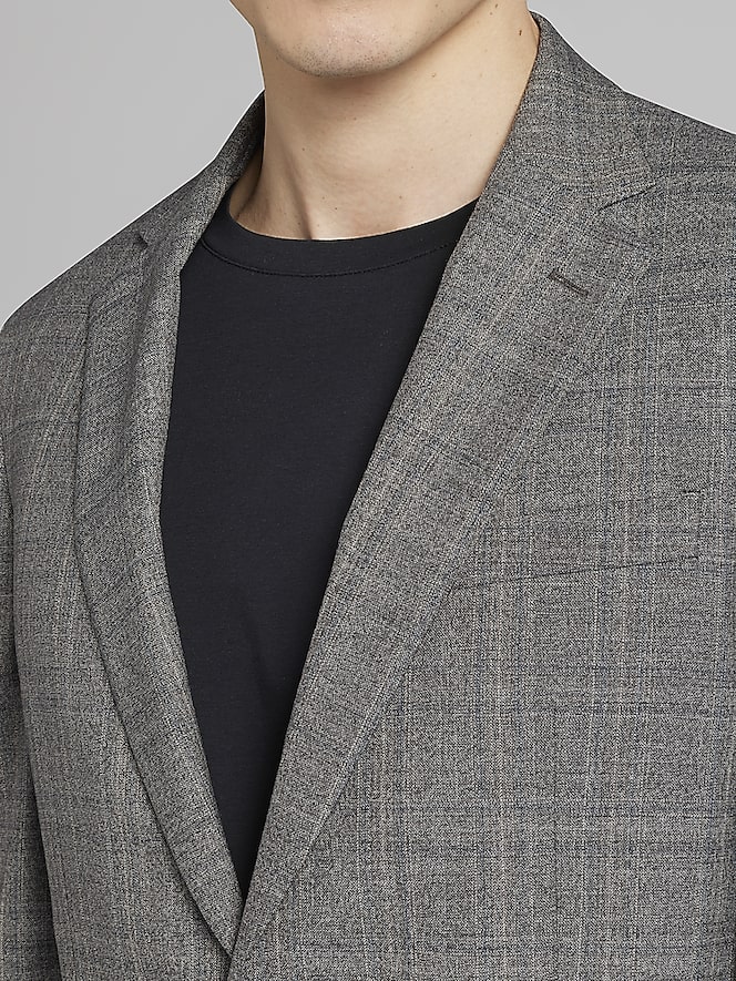 Awearness Kenneth Cole Modern Fit Wool Blend Plaid Sport Coat