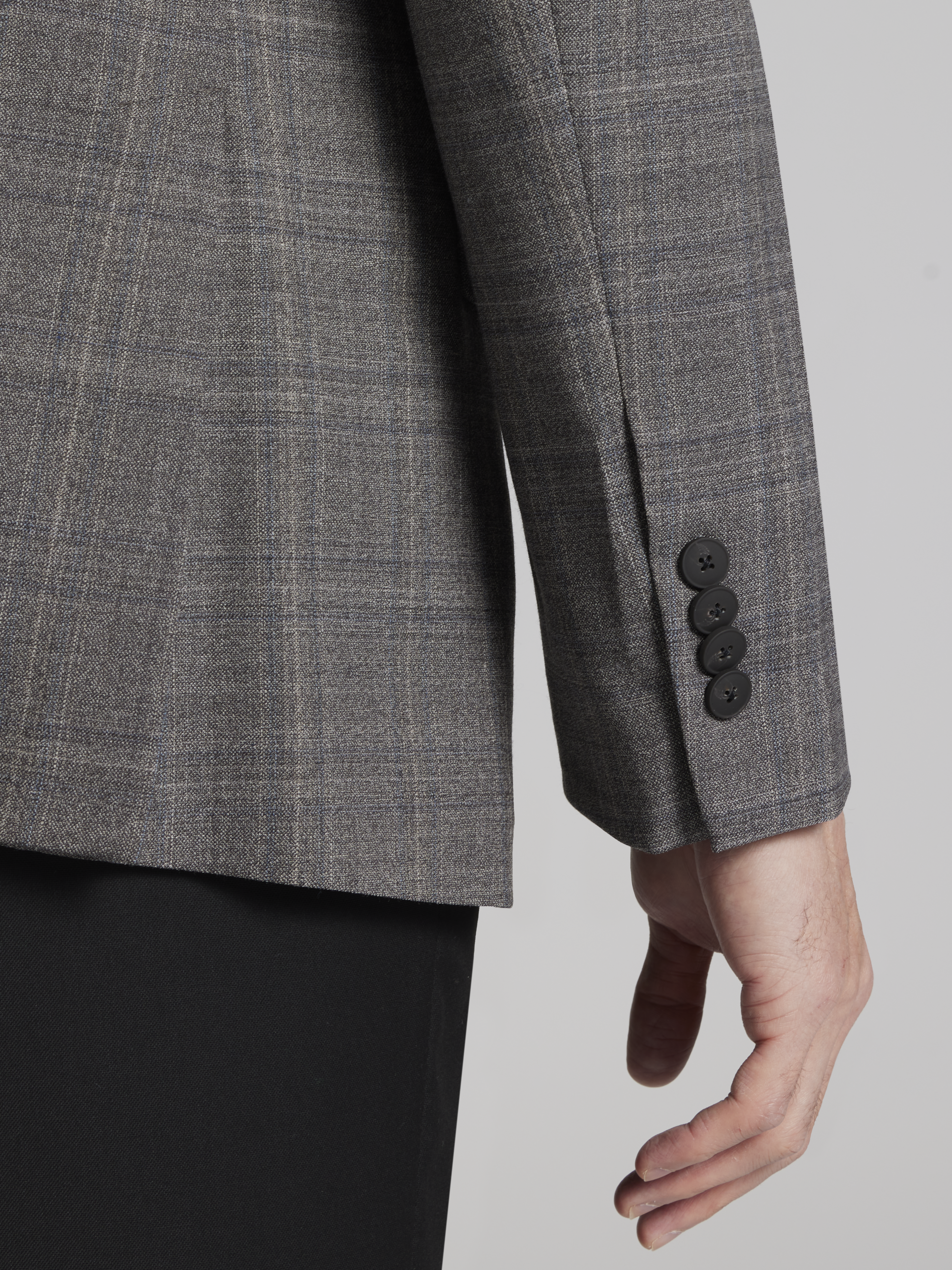 Modern Fit Wool Blend Plaid Sport Coat