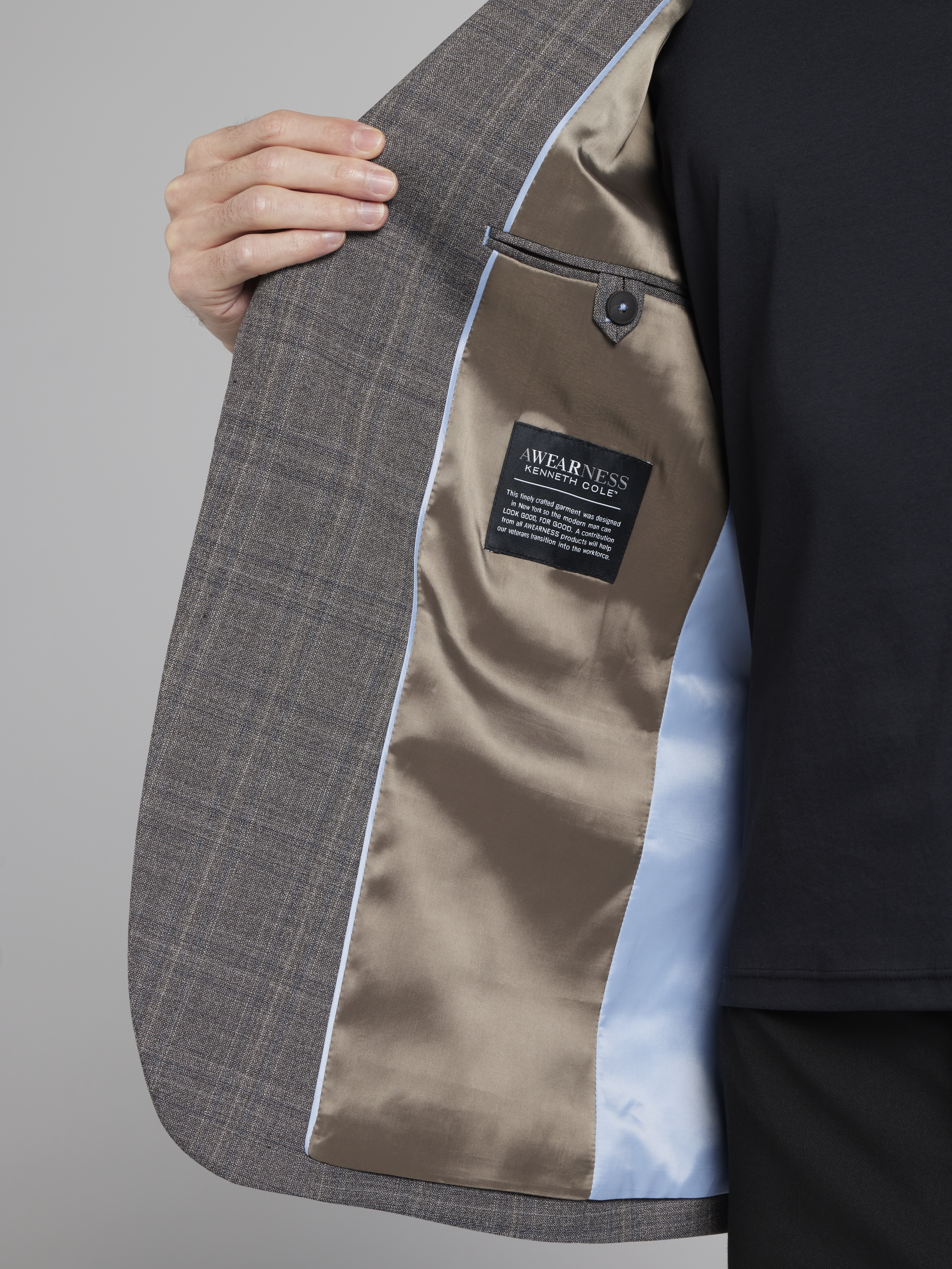 Modern Fit Wool Blend Plaid Sport Coat