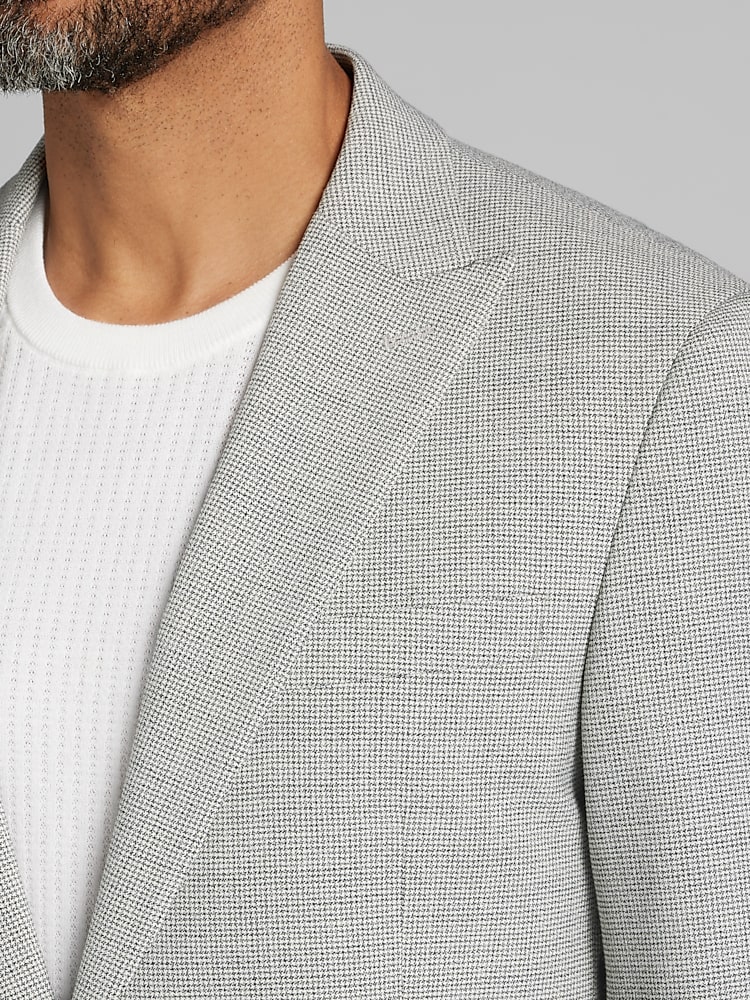 Awearness Kenneth Cole Modern Fit Houndstooth Sport Coat, Grey
