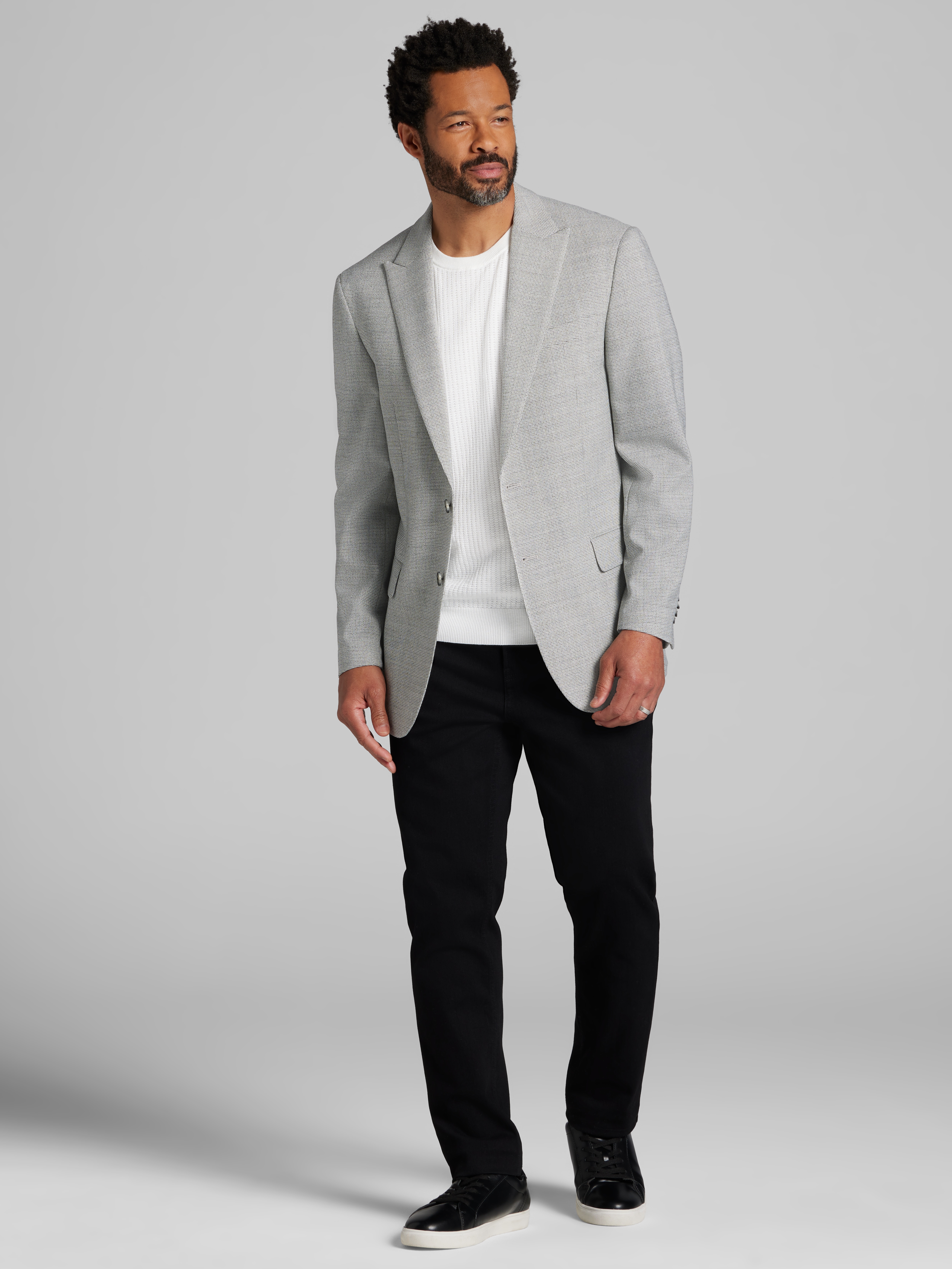 Modern Fit Houndstooth Sport Coat