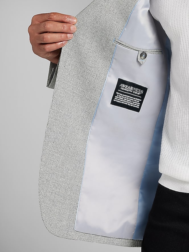 Awearness Kenneth Cole Modern Fit Houndstooth Sport Coat