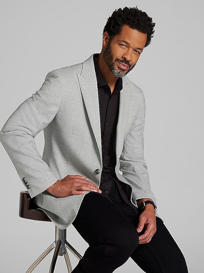 Awearness Kenneth Cole Modern Fit Houndstooth Sport Coat