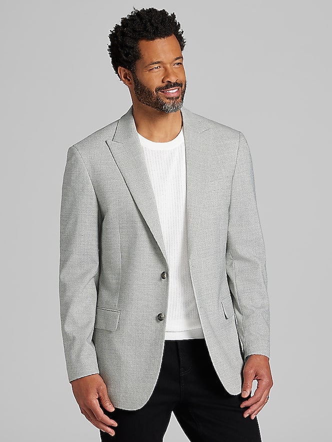Awearness Kenneth Cole Modern Fit Houndstooth Sport Coat