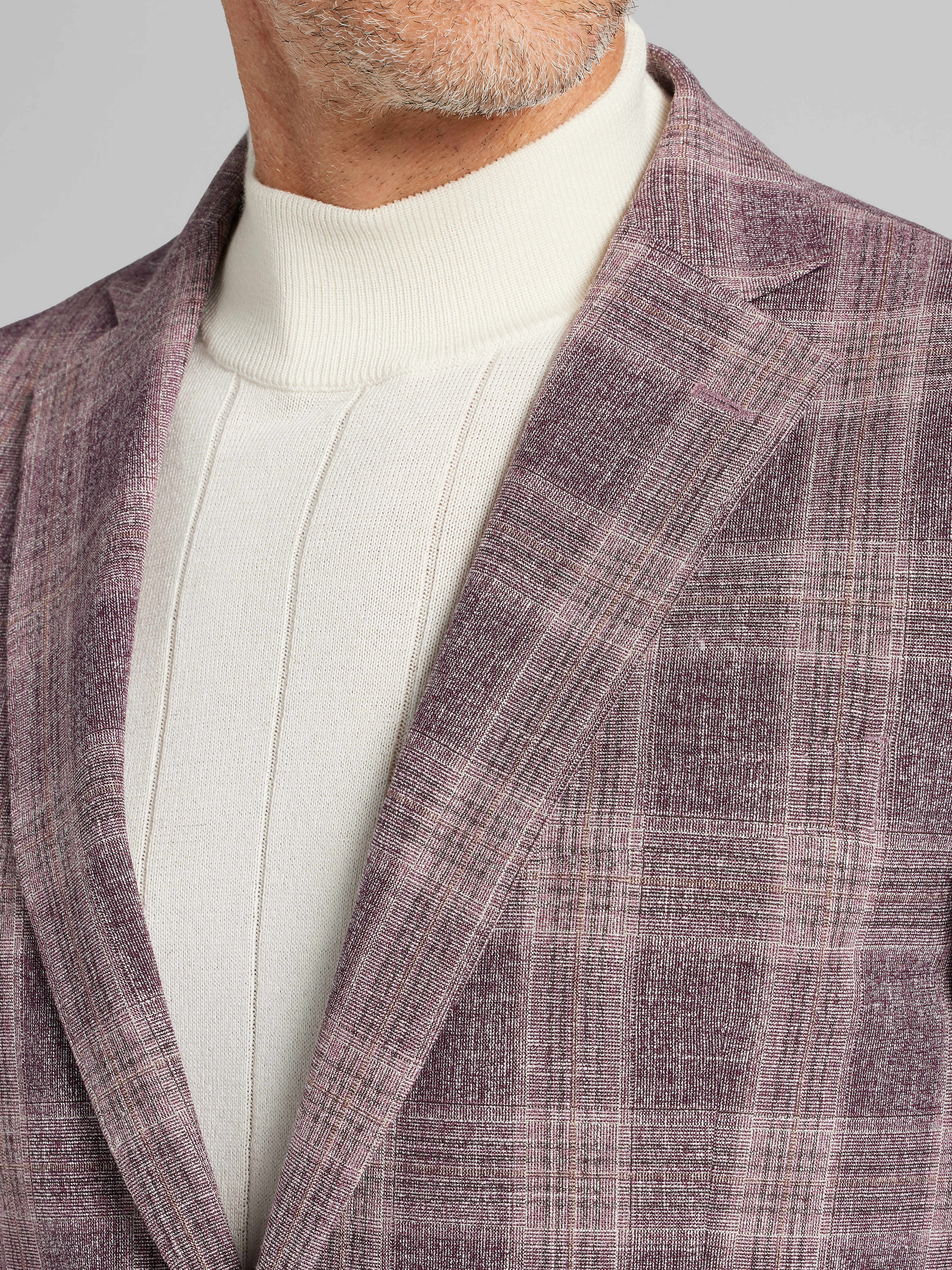 Modern Fit Plaid Sport Coat