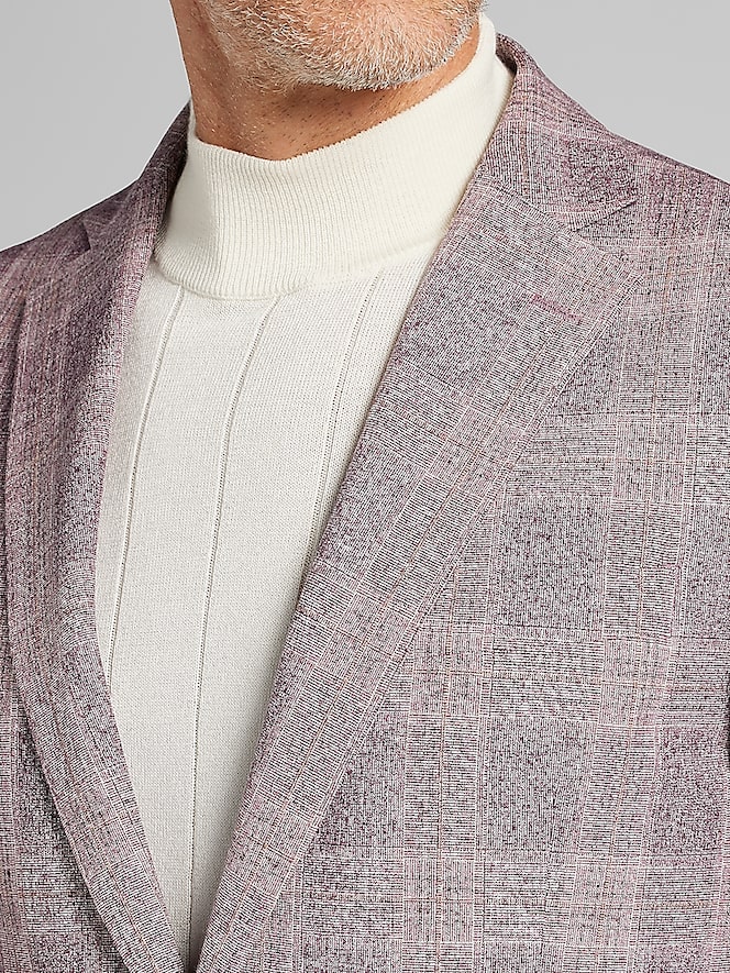 Awearness Kenneth Cole Modern Fit Plaid Sport Coat