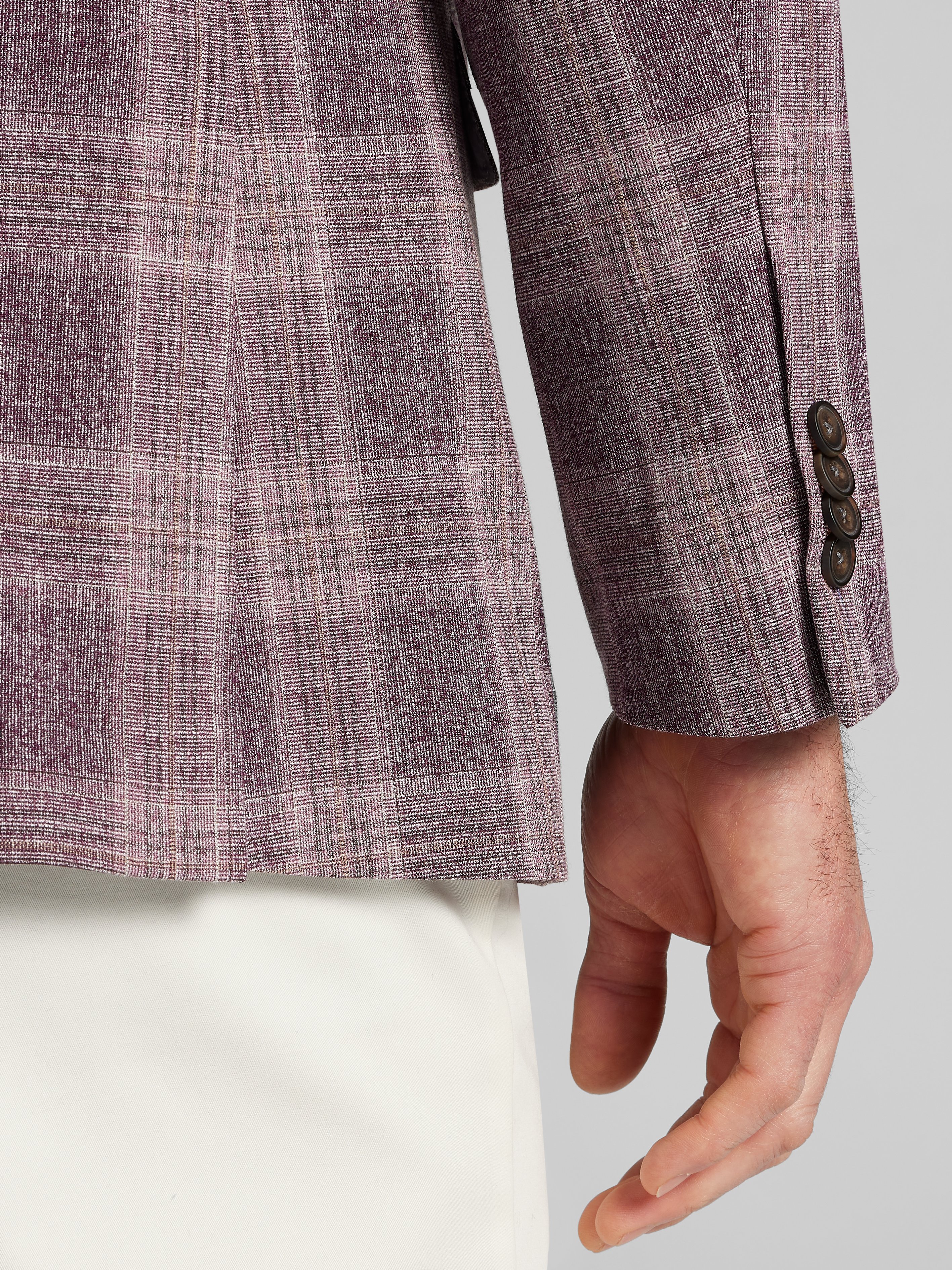 Modern Fit Plaid Sport Coat