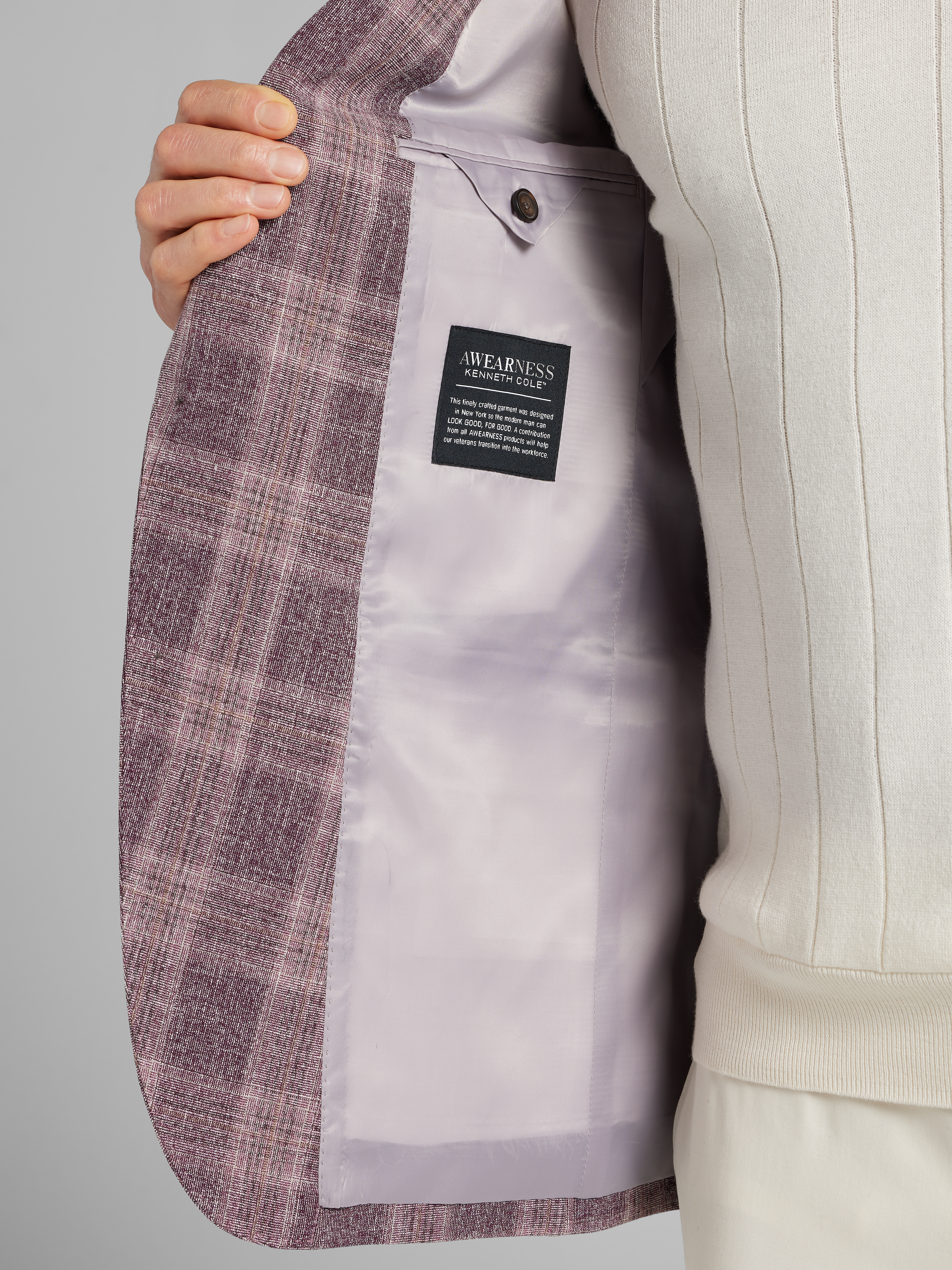 Modern Fit Plaid Sport Coat