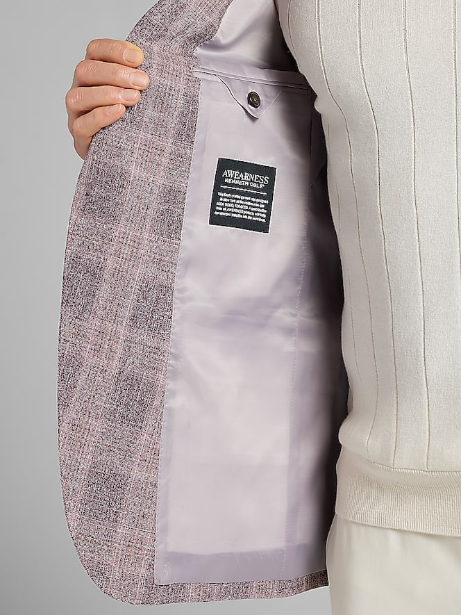 Awearness Kenneth Cole Modern Fit Plaid Sport Coat