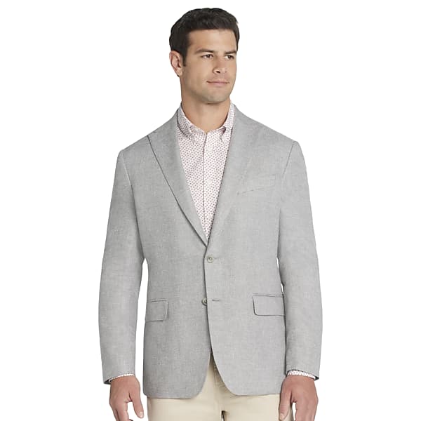 Joseph Abboud Men's Modern Fit Tic Sport Coat Gray Tic - Size: 50 Regular TMW176R50274