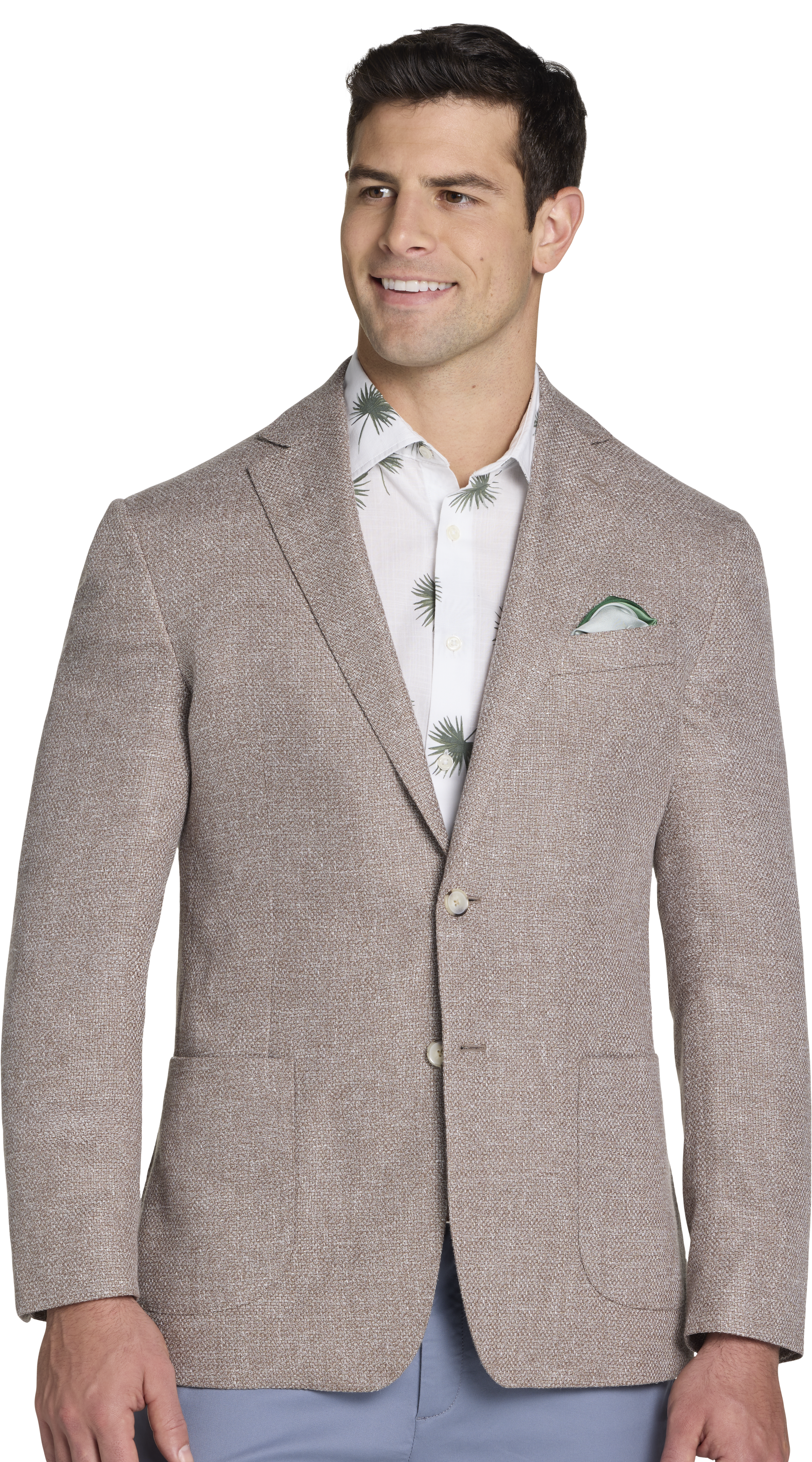 Modern Fit Linen Blend Sport Coat