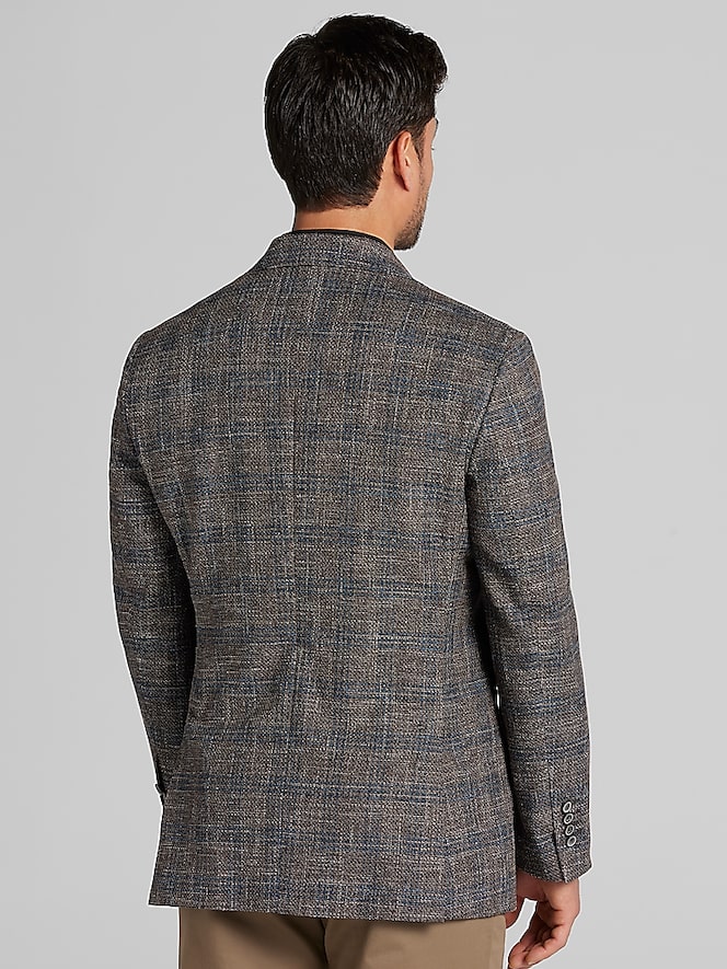 Joseph Abboud Modern Fit Wool Blend Plaid Sport Coat