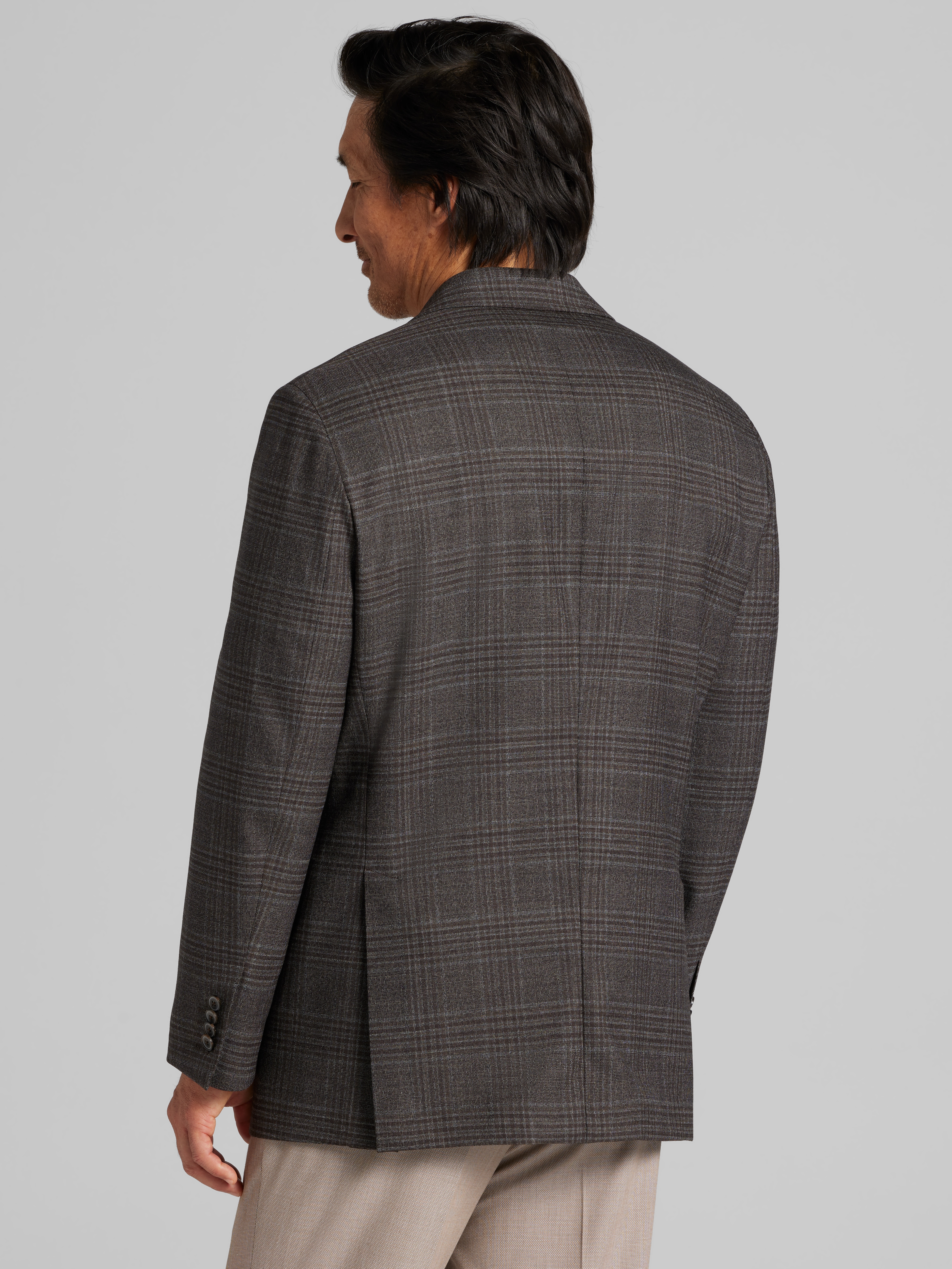 Classic Fit Plaid Sport Coat