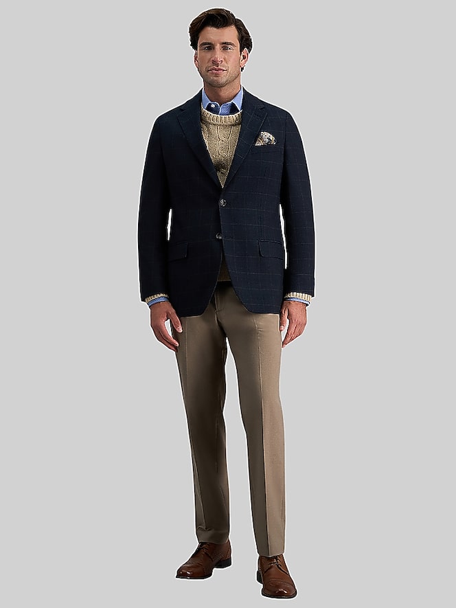 Haggar Tailored Fit Plaid Sport Coat