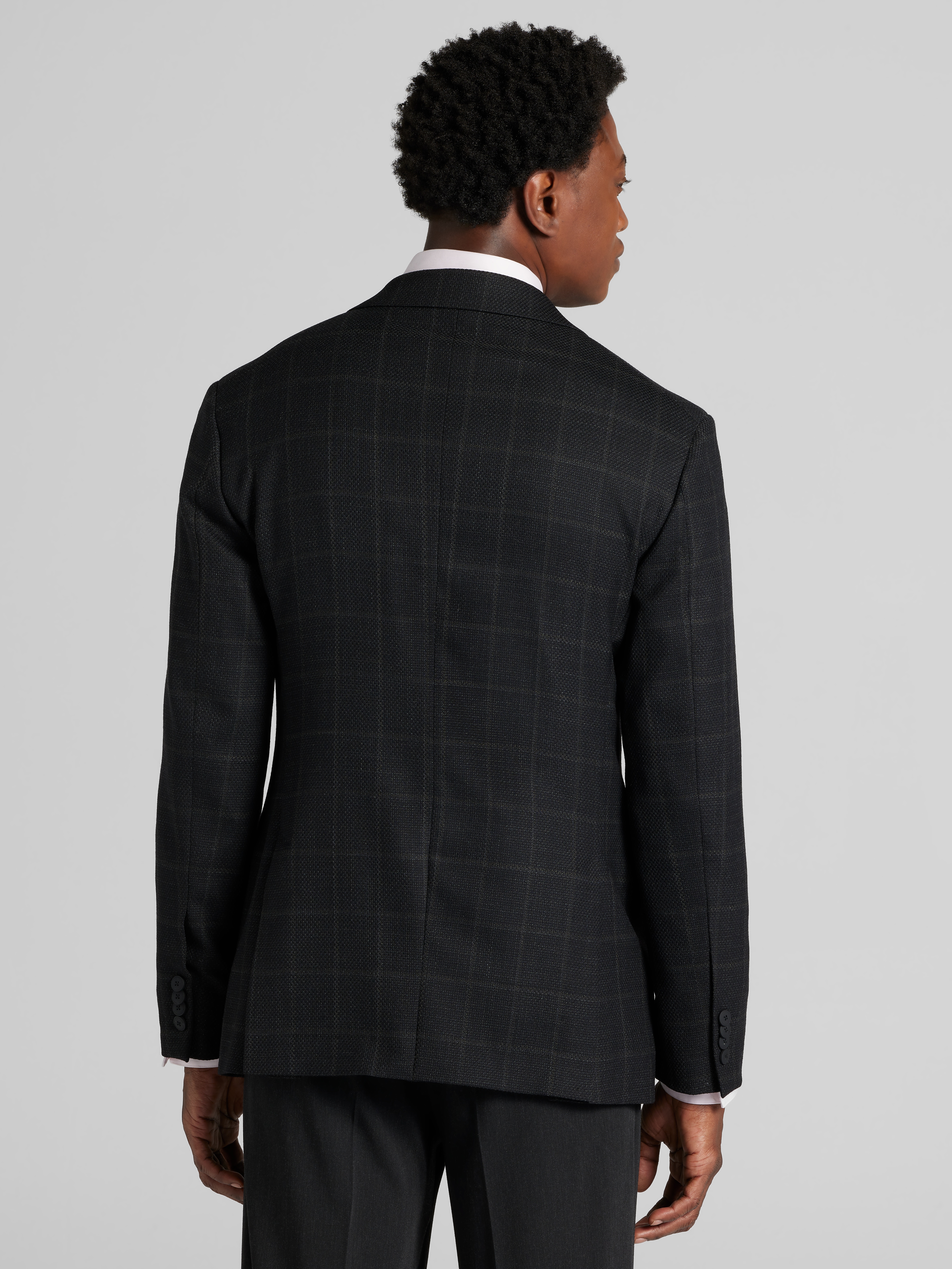CHILLFLEX Modern Fit Windowpane Plaid Sport Coat