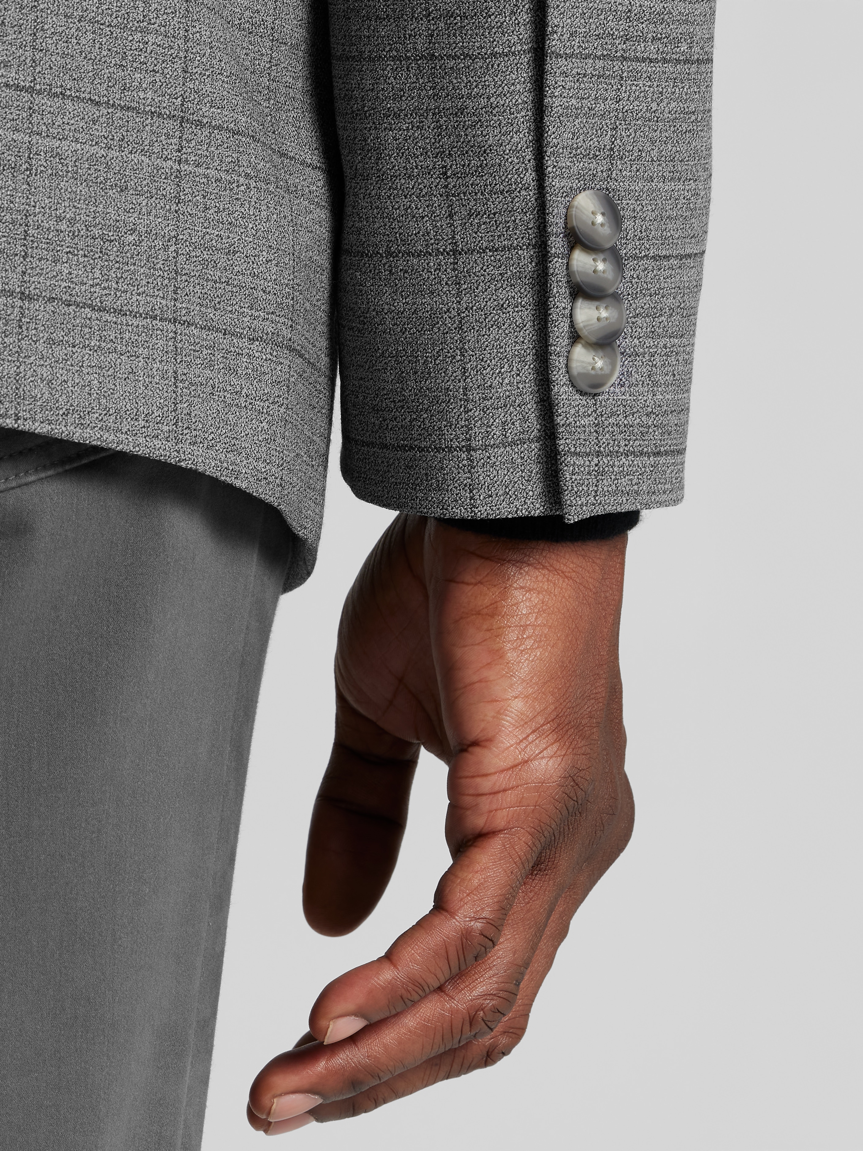 CHILLFLEX Modern Fit Windowpane Plaid Sport Coat