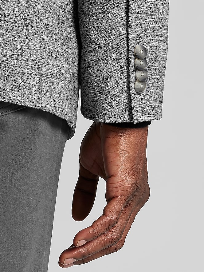 Awearness Kenneth Cole CHILLFLEX Modern Fit Windowpane Plaid Sport Coat