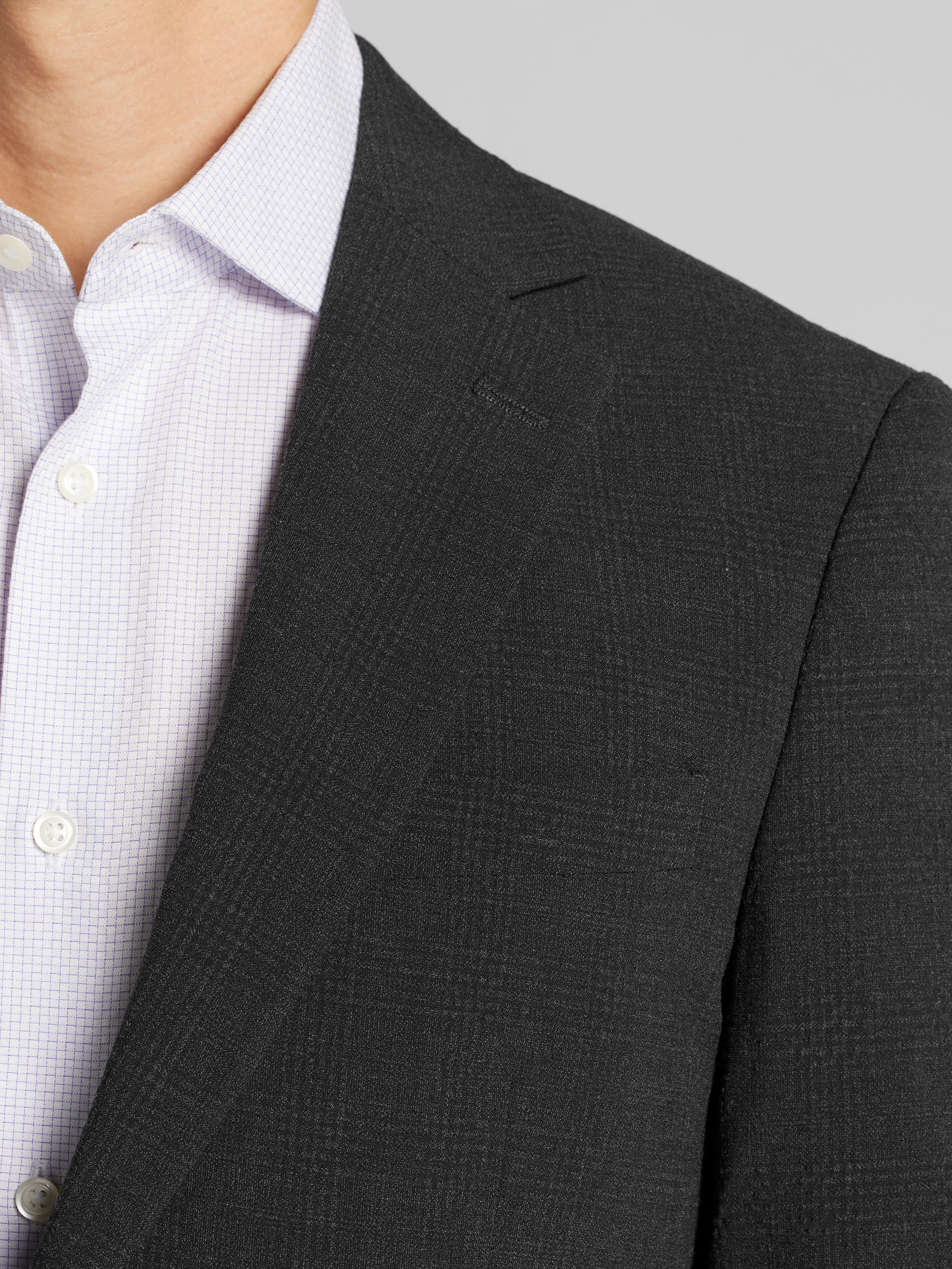 Modern Fit Plaid Sport Coat