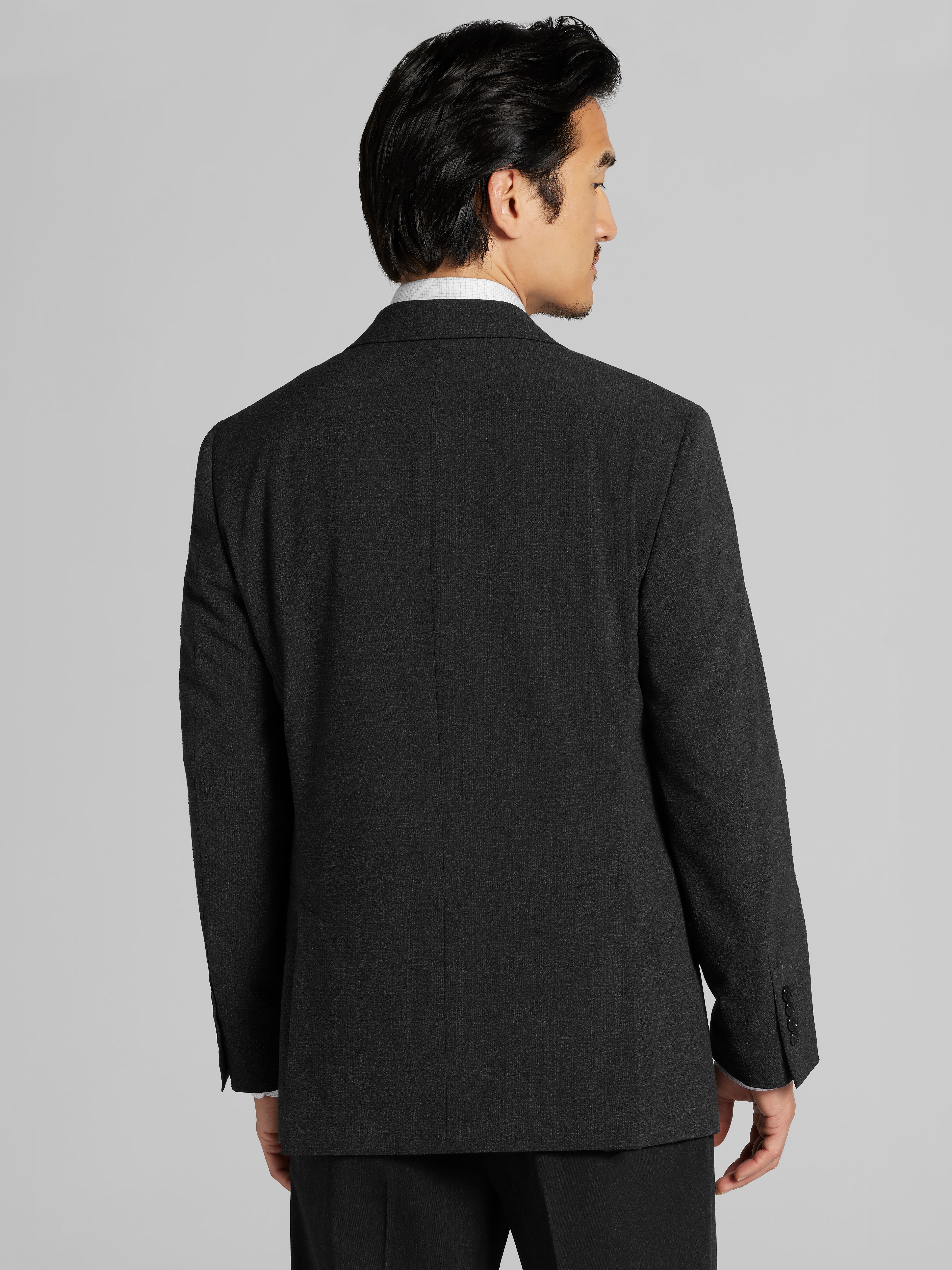 Modern Fit Plaid Sport Coat