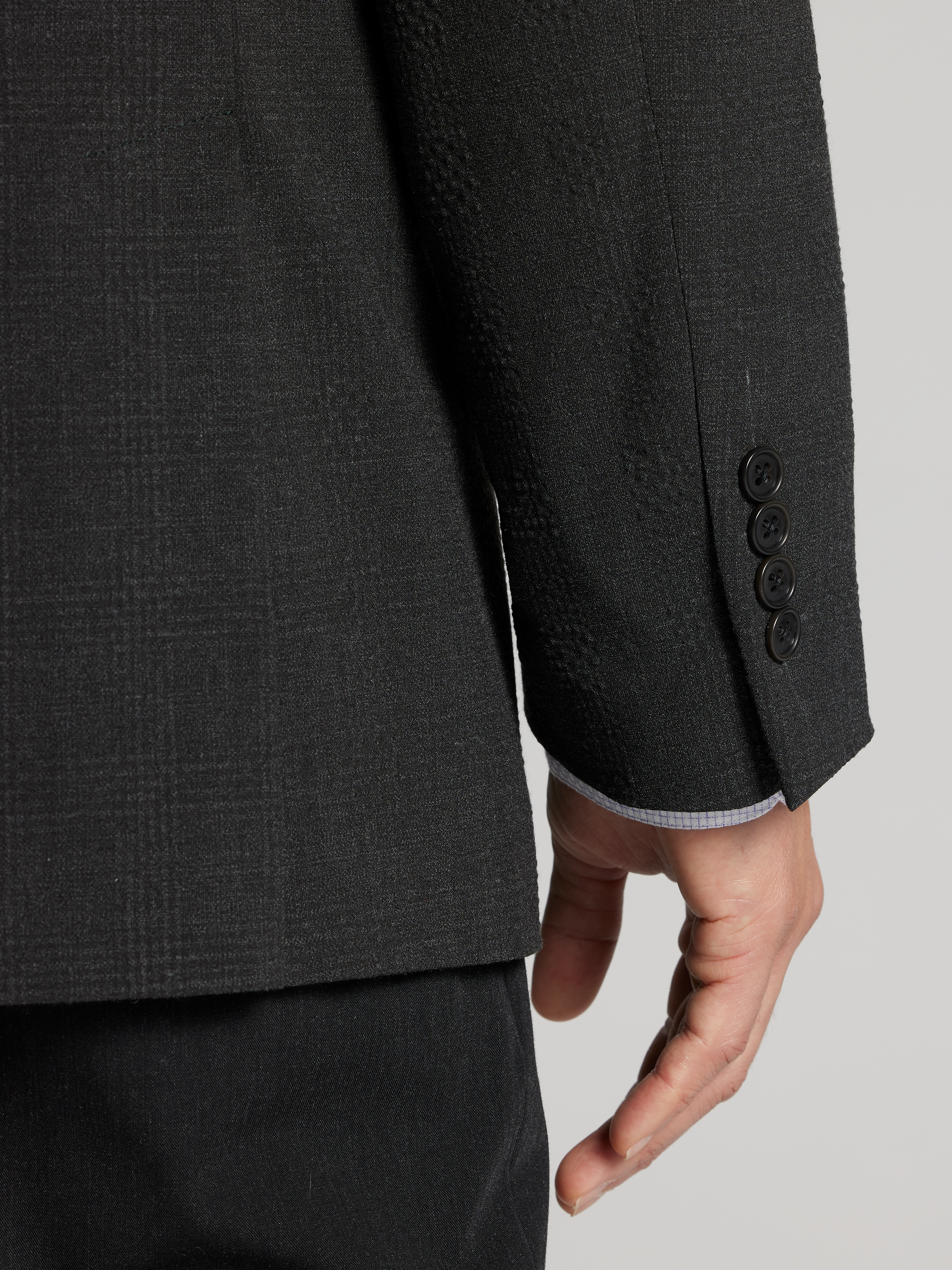 Modern Fit Plaid Sport Coat