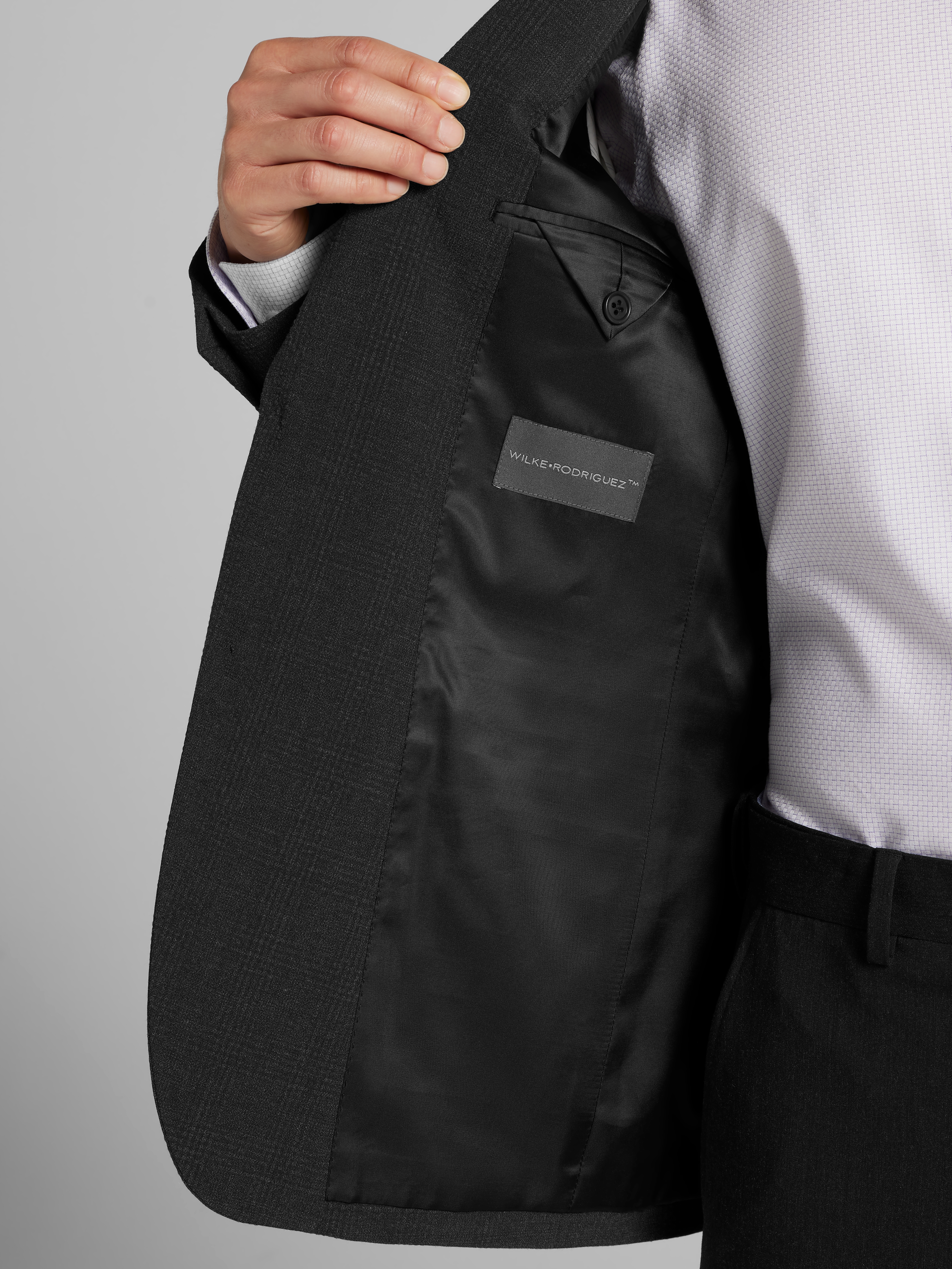 Modern Fit Plaid Sport Coat