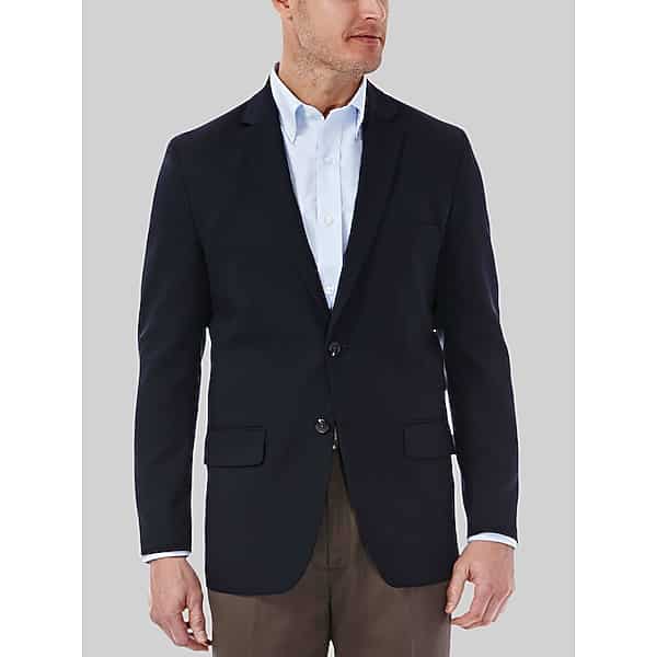 Haggar Big & Tall Men's Classic Fit Solid Sport Coat Midnight - Size: 50 Regular