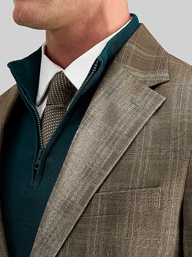 Haggar Tailored Fit Plaid Sport Coat