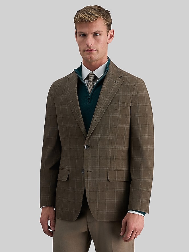 Haggar Tailored Fit Plaid Sport Coat